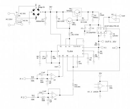 Adjustable 1-30V Laboratory Power Supply Uses Switching and Digital ...