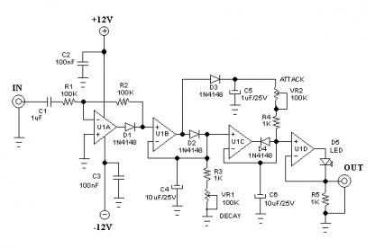 Envelope Detector Circuit with Separate Attack/Rise and Decay/Release ...